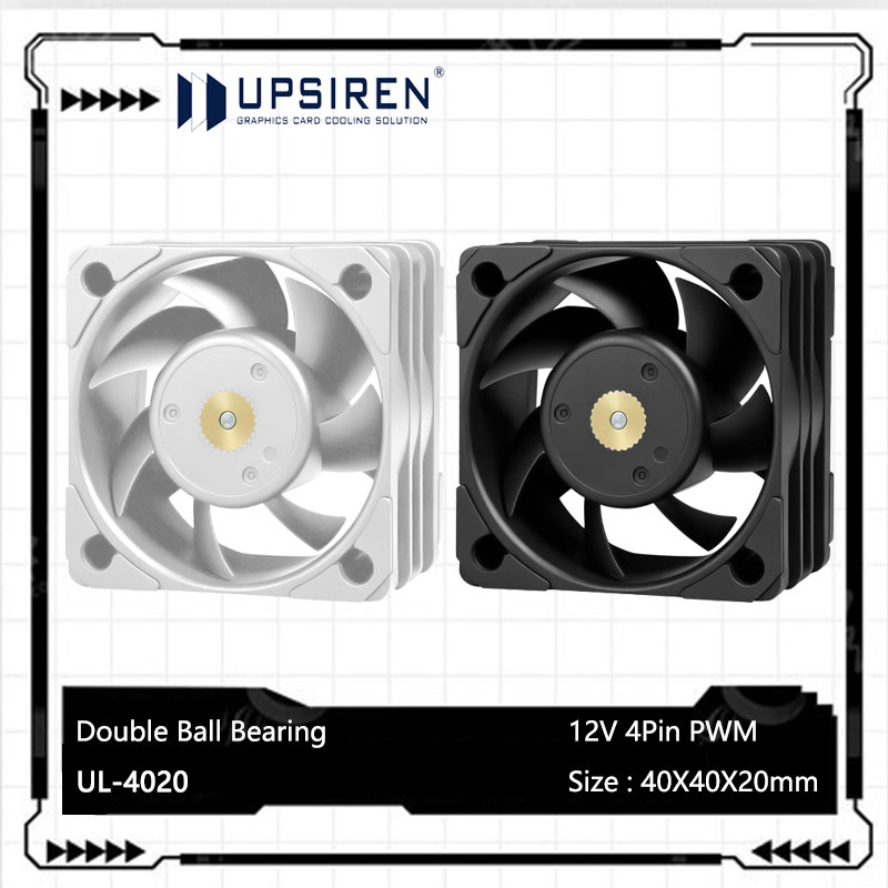 Case Fan Controller - UPSIREN UL-4020 4см охлаждающий вентилятор/40x40x20мм/двойные шарикоподшипники/интеллектуальное
